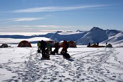 01B Dragging Sleds With Our Luggage To Our Tents At Mount Vinson Base Camp On The Branscomb Glacier.jpg